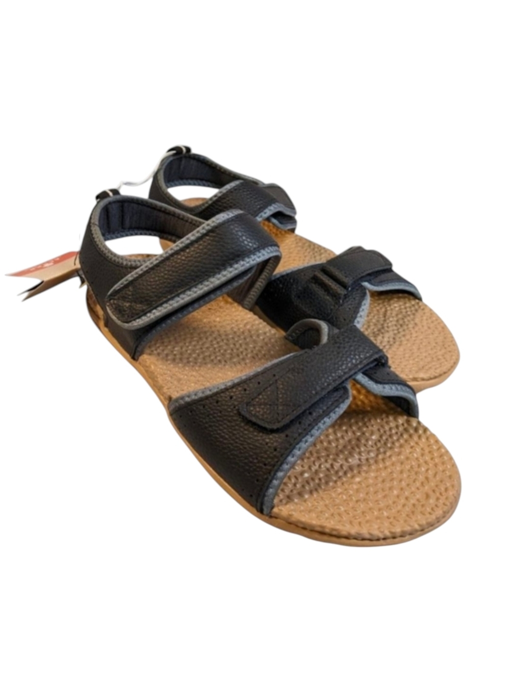 Acorn Everywhere Grafton Sandals Black Leather Size 11